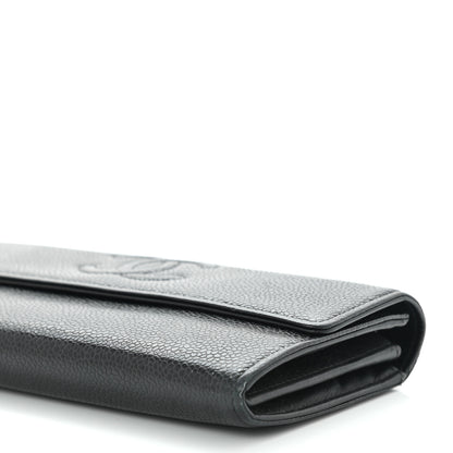 Chanel Caviar Timeless CC Large Gusset Flap Wallet Black 11 of 11