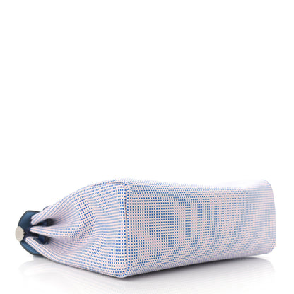 Hermes Criss Viking Vache Hunter Herbag Zip Retourne 31 PM Ecru Mauve Bleu 5 of 12