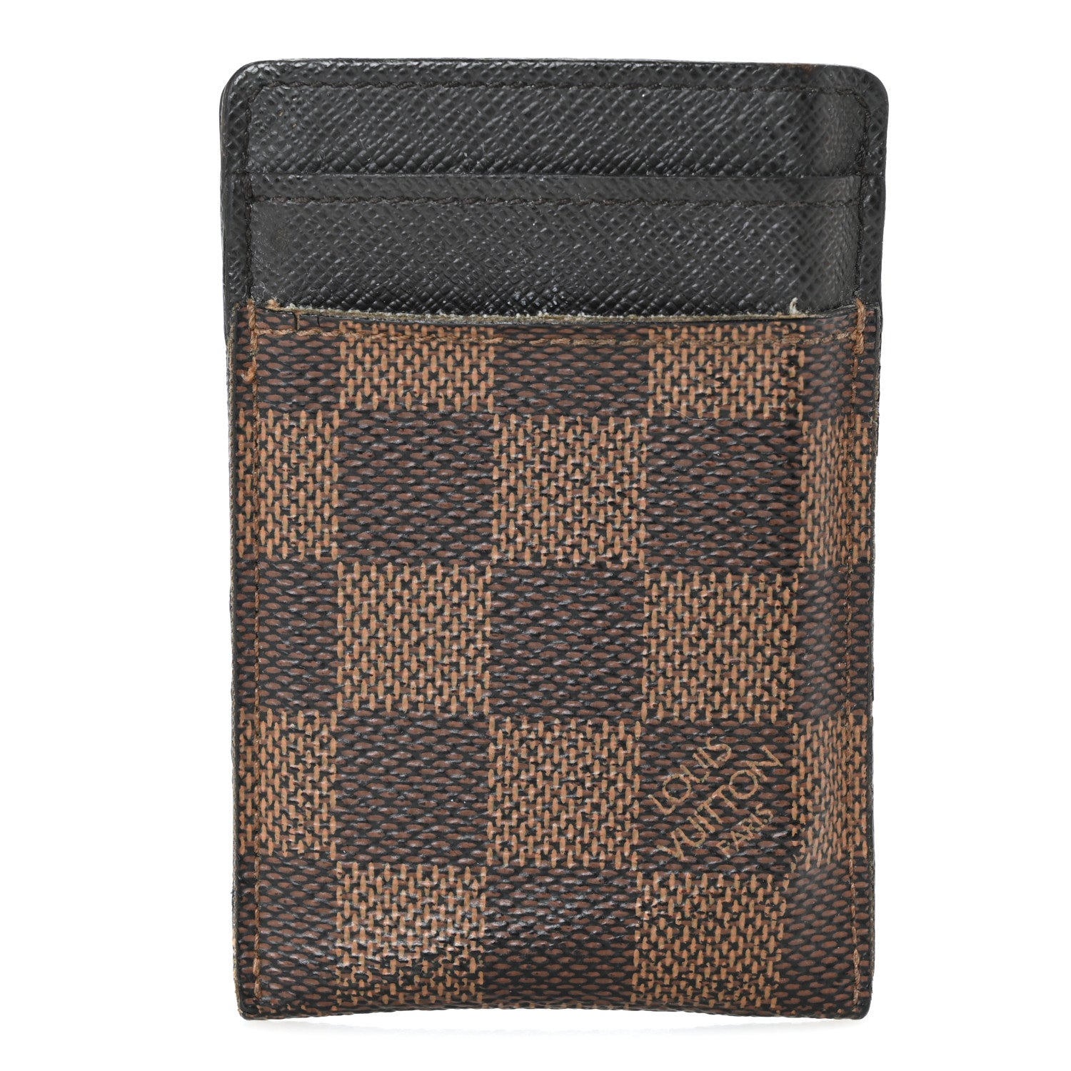 Louis Vuitton Damier Ebene Pince Card Holder Bill Clip 1 of 8