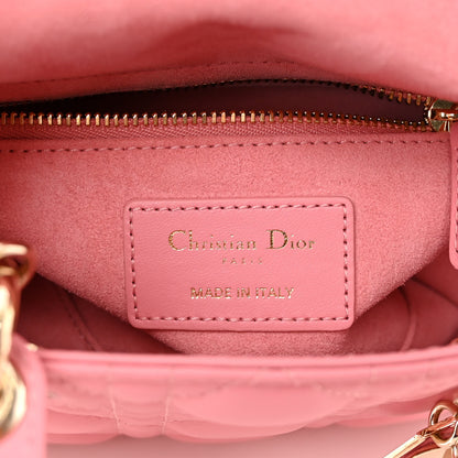 Christian Dior Lambskin Cannage Mini Lady Dior Light Pink 6 of 11
