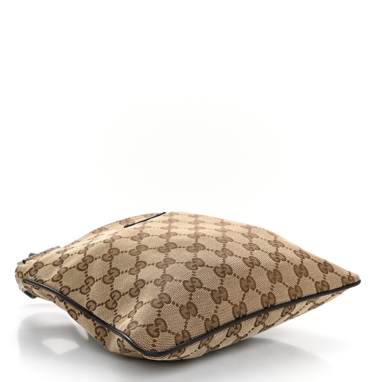 Gucci Monogram Web Small Flat Messenger Bag Brown 4 of 10