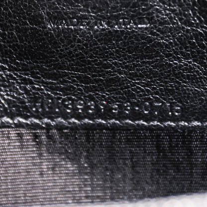 Saint Laurent Calfskin Matelasse Chevron Monogram Chain Wallet Black 7 of 8
