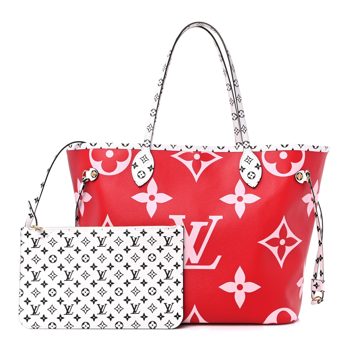 Monogram Giant Neverfull MM Rouge