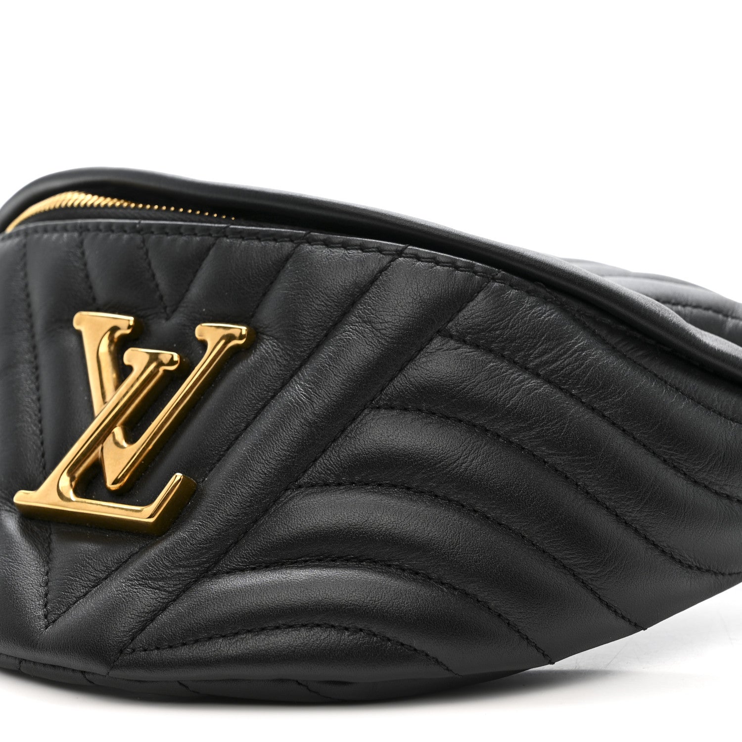 Louis Vuitton Calfskin Quilted New Wave Bumbag Black 10 of 11