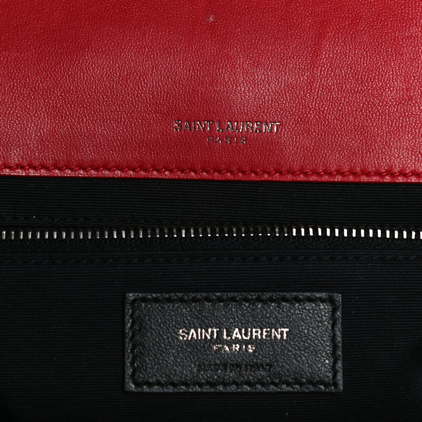 Lambskin Patchwork Monogram Medium Jamie Red