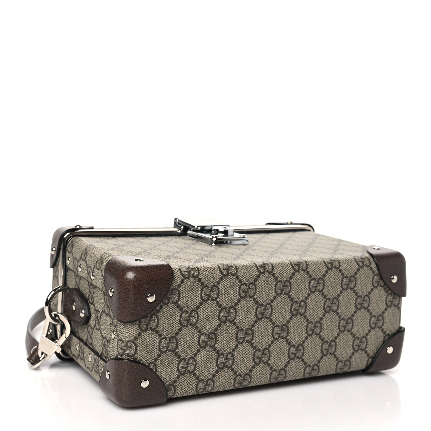 GG Supreme Monogram Globe-Trotter Beauty Case Brown