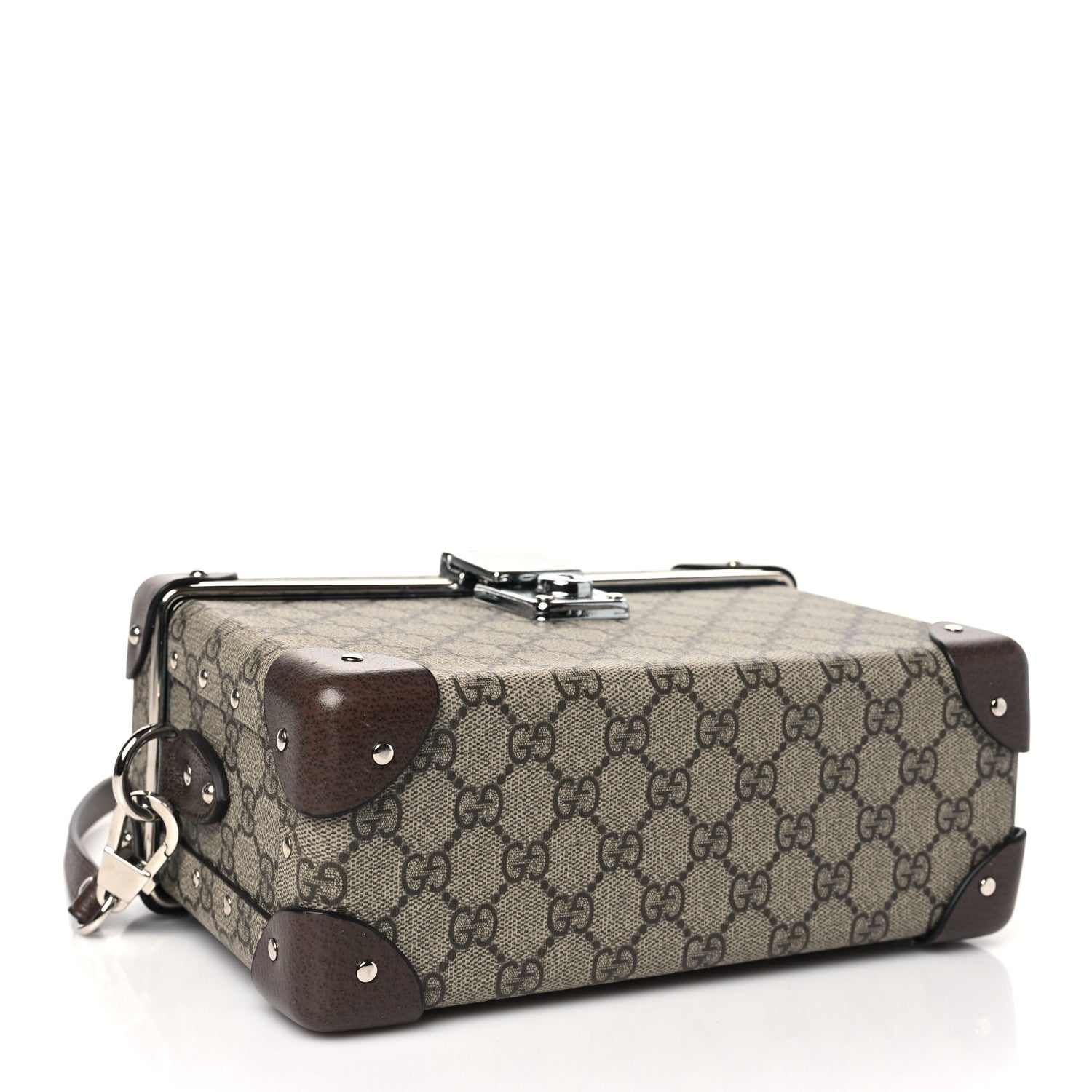 Gucci GG Supreme Monogram Globe-Trotter Beauty Case Brown 4 of 11