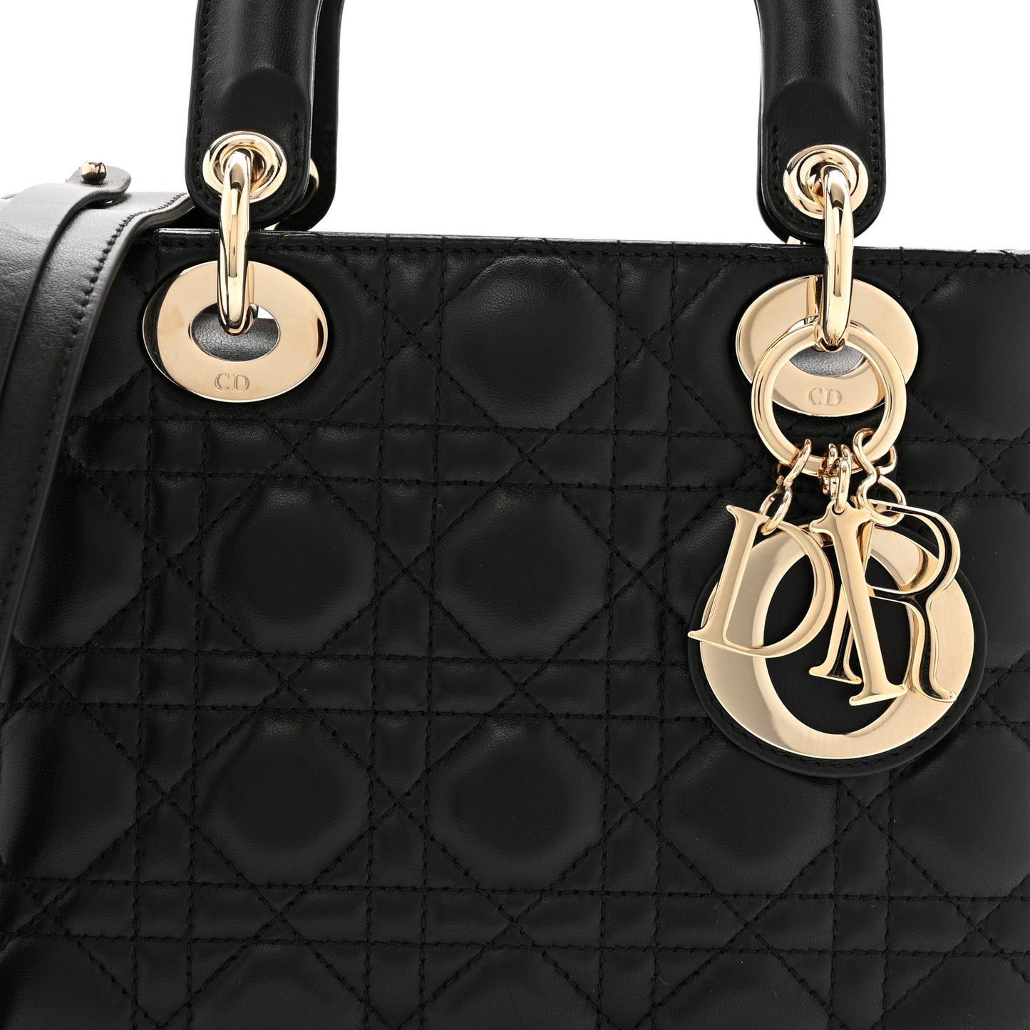 Lambskin Cannage Small My ABCDior Lady Dior Black
