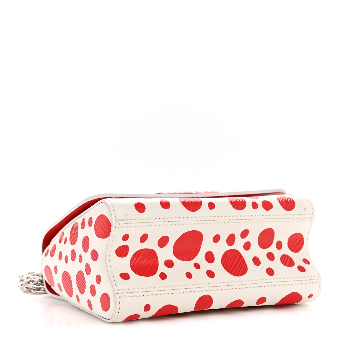 LV X YK Epi Infinity Dots Twist Shoulder Bag PM White Red