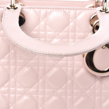 Christian Dior Lambskin Cannage Medium Lady Dior Light Pink 11 of 16