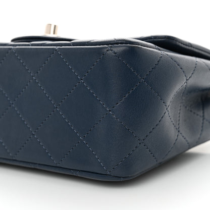 Chanel Lambskin Quilted Mini Square Flap Navy 10 of 10