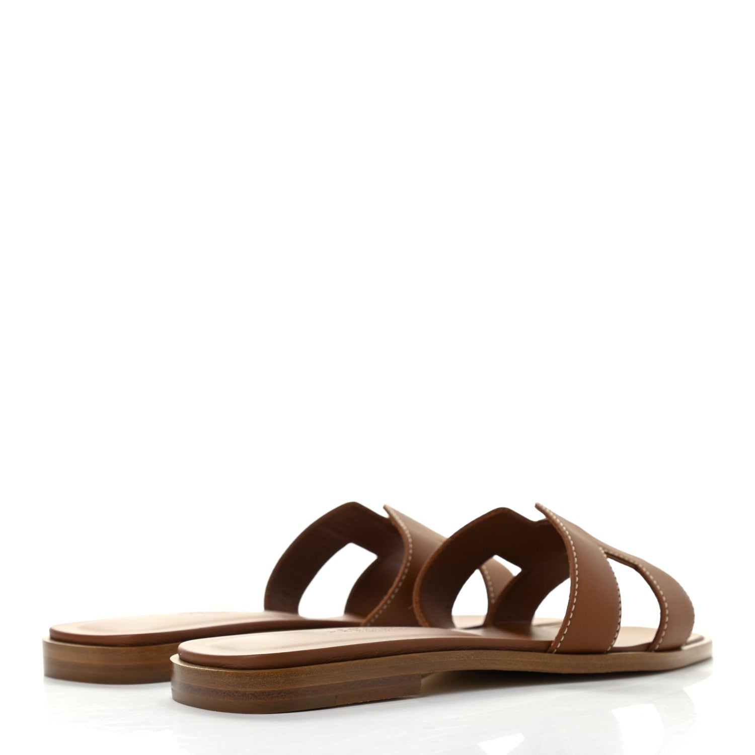 Hermes Box Calfskin Oran Sandals 36 Gold 4 of 8