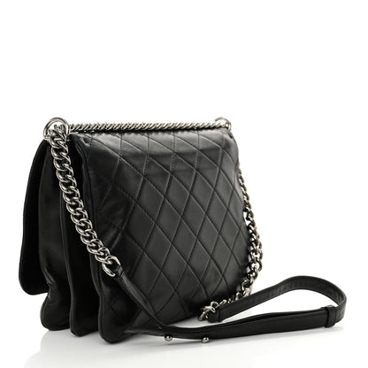 Chanel Lambskin Quilted Boy Messenger Black 3 of 10