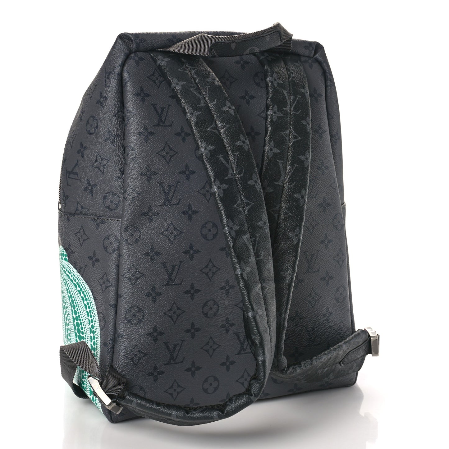 LV X YK Monogram Eclipse Reverse Kusama Pumpkin Discovery Backpack