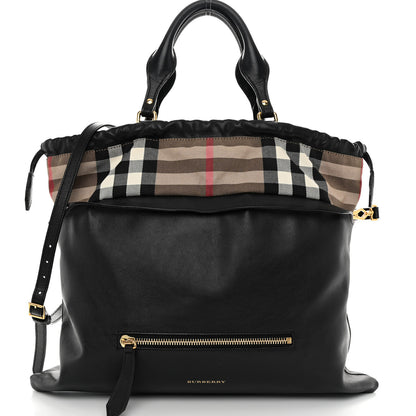 Burberry Calfskin House Check Big Crush Black 7 of 12