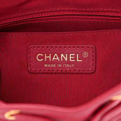 Chanel Calfskin Chevron Quilted Small Urban Spirit Backpack Dark Pink 6 of 9