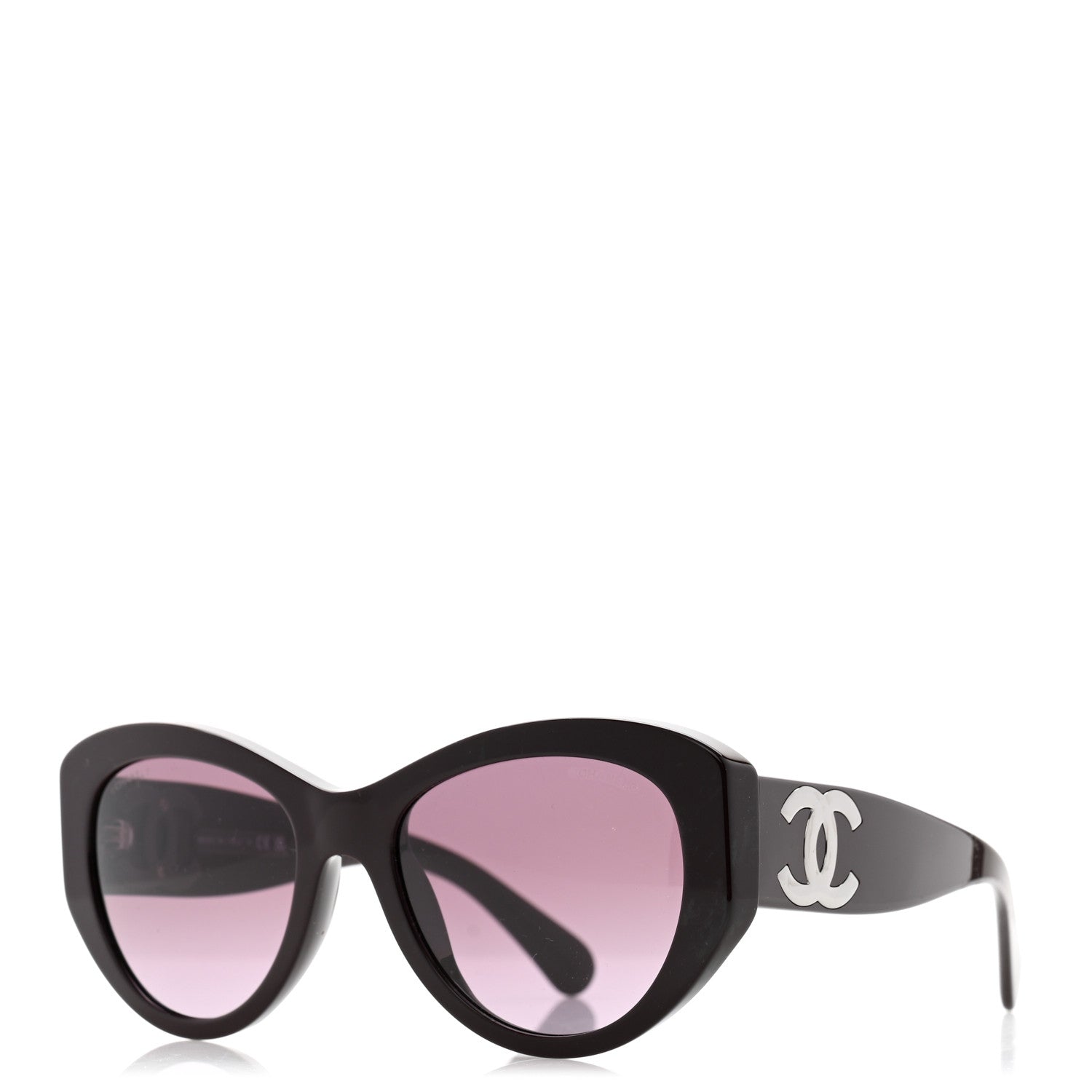 Chanel Acetate Butterfly Large CC Sunglasses 5492-A Burgundy 1 of 7
