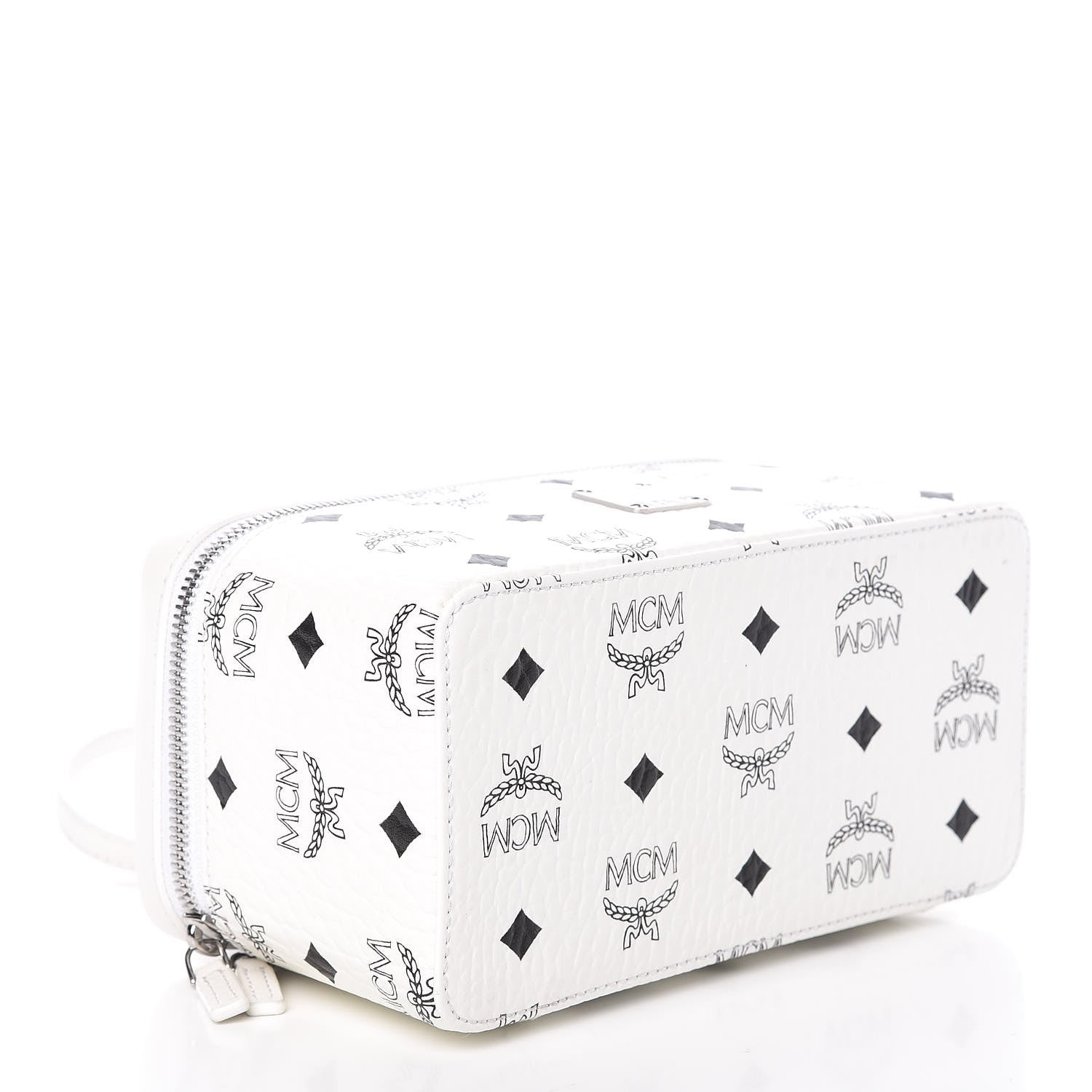 MCM Visetos Vanity Case White 4 of 10