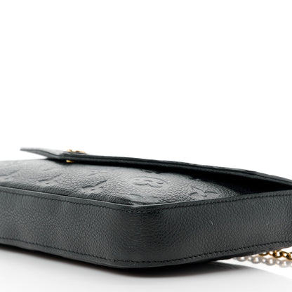 Louis Vuitton Empreinte Pochette Felicie Chain Wallet Black 11 of 12