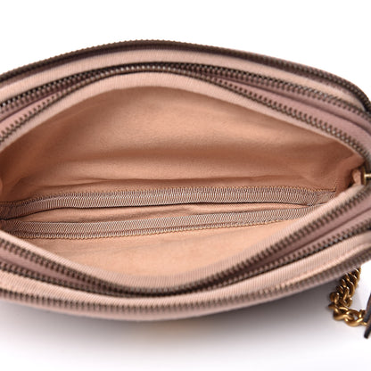 Gucci Calfskin Matelasse Mini GG Marmont Chain Crossbody Bag Porcelain Rose 5 of 12
