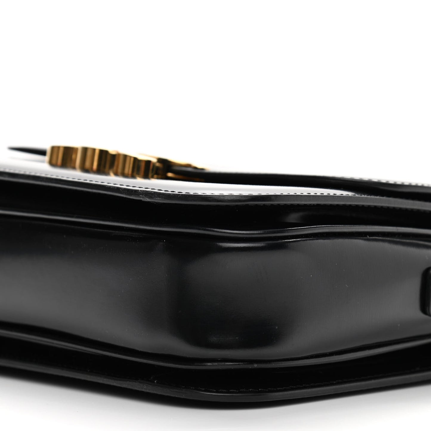 Shiny Calfskin Medium Triomphe Black