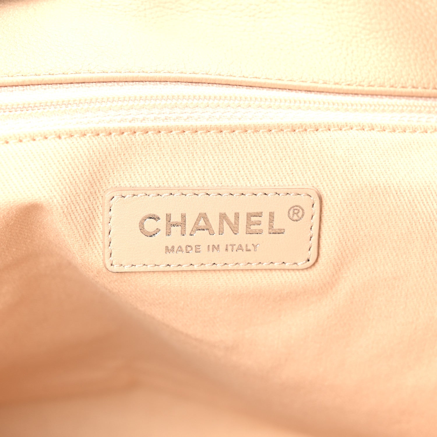 Chanel Grained Calfskin Stitched Medium Braided With Style Hobo Beige 6 of 10