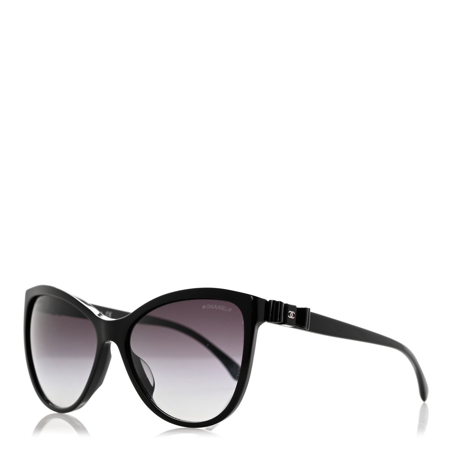 Acetate CC Bow Sunglasses Black