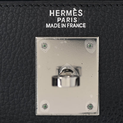 Hermes Vache Liegee Kelly Sellier 32 Black 24 of 34