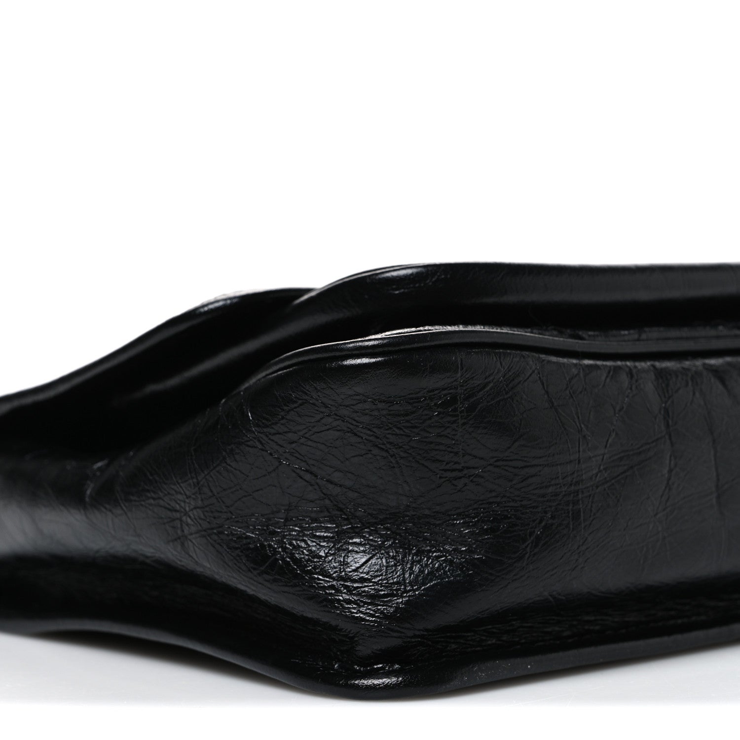 Saint Laurent Crinkled Calfskin Matelasse Monogram Baby Niki Chain Satchel Black 9 of 10