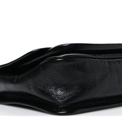 Saint Laurent Crinkled Calfskin Matelasse Monogram Baby Niki Chain Satchel Black 9 of 10