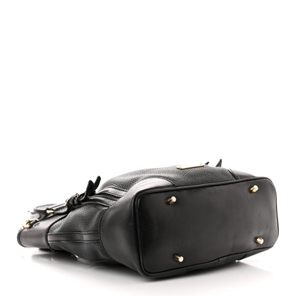 Burberry Calfskin Medium Whipstitch Tote Black 4 of 14