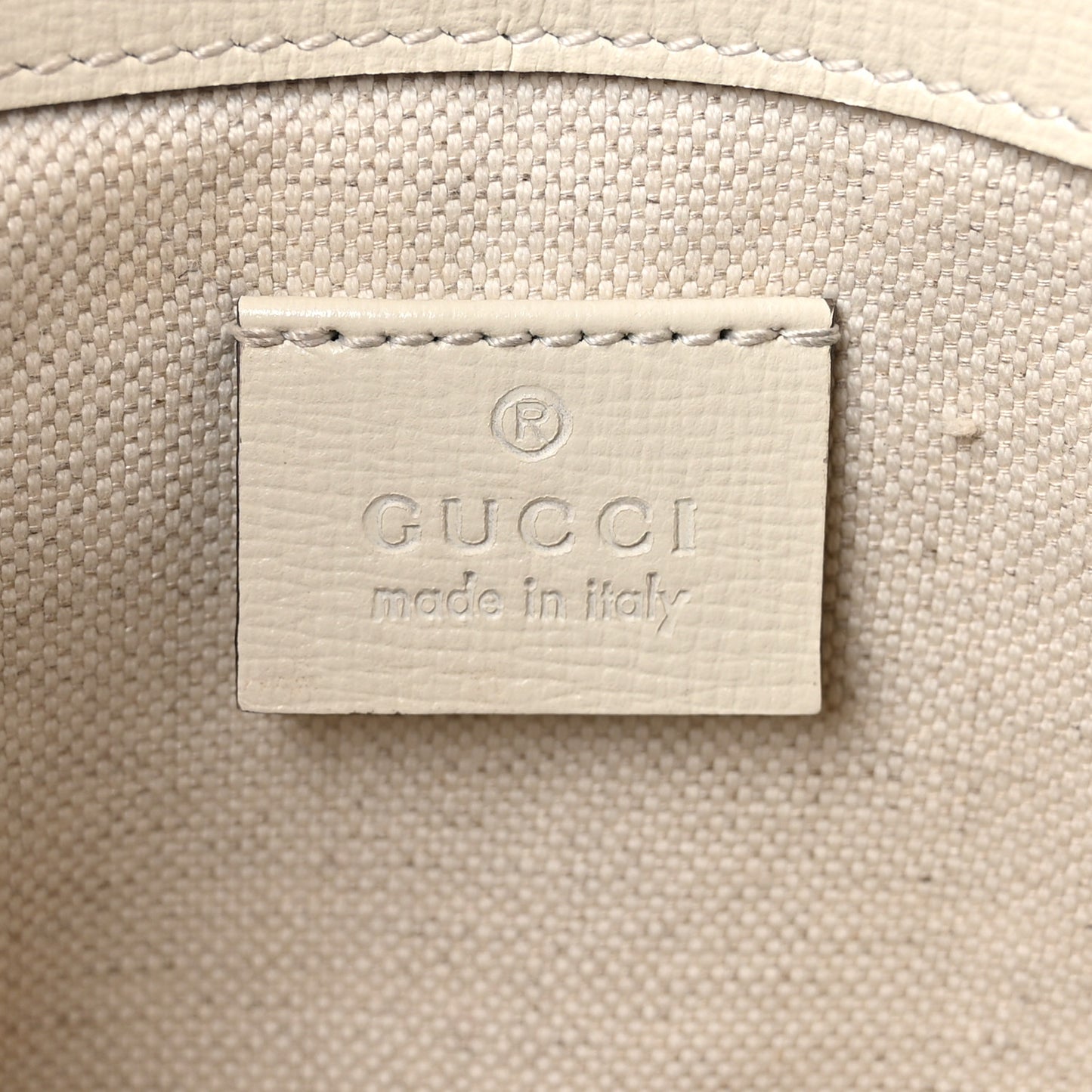 GG Supreme Monogram Web Mini Horsebit 1955 Shoulder Bag Beige Mystic White
