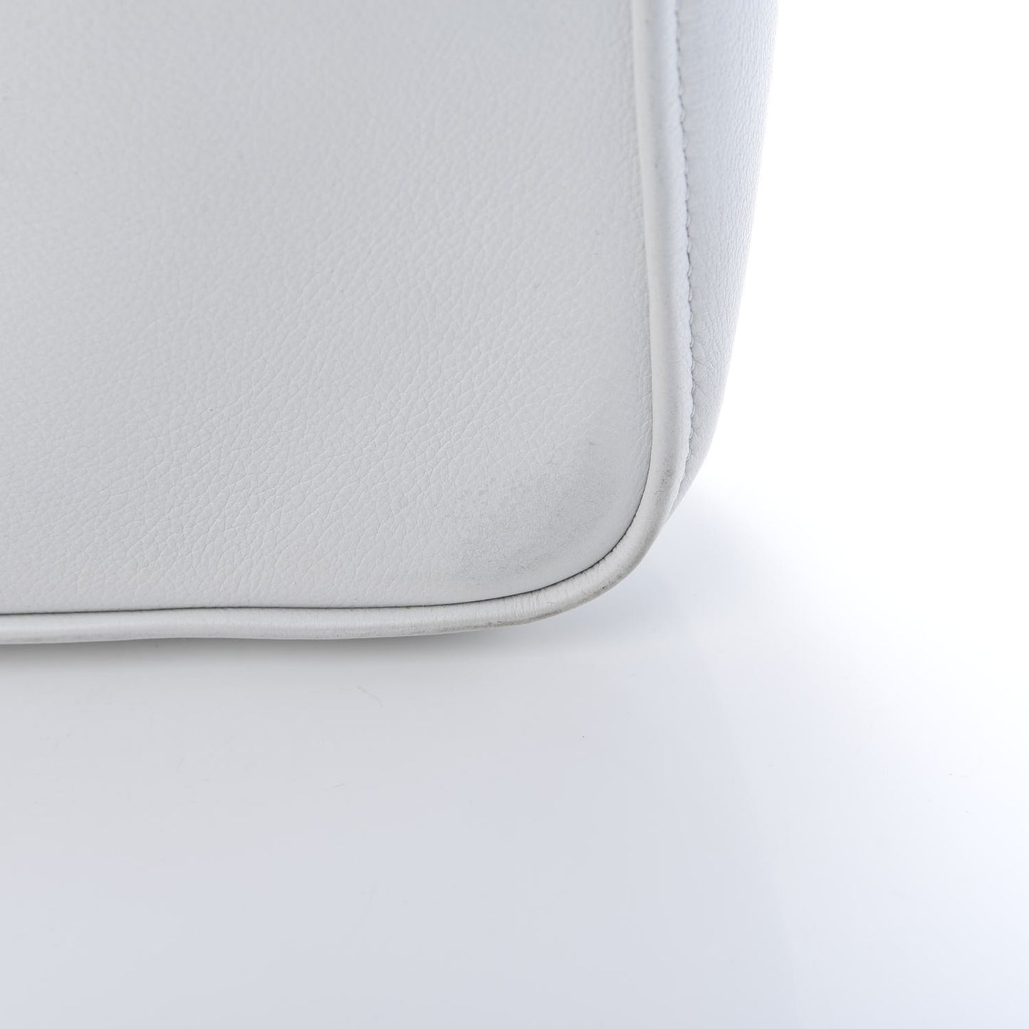 Calfskin XS Triangle Chain Duffle White