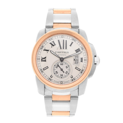 Cartier Stainless Steel 18K Pink Gold 42mm Calibre de Cartier Automatic Watch 1 of 4