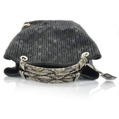 Louis Vuitton Suede Python Monogram Whisper GM Khol 5 of 8