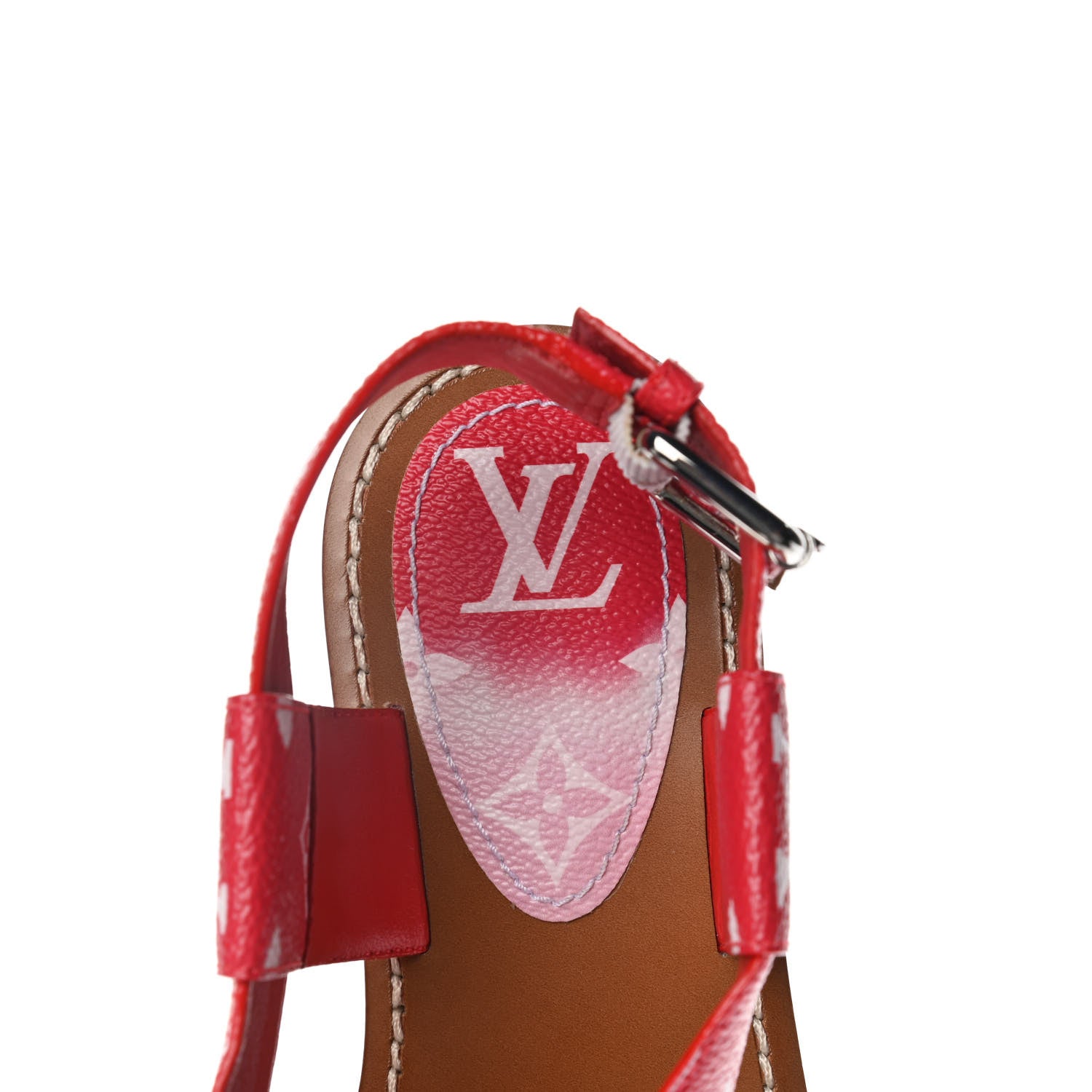 Louis Vuitton Monogram Escale Palma Flat Sandals 37 Rouge 18 of 22