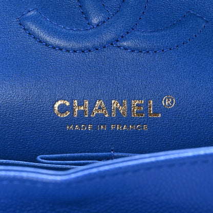 Chanel Caviar Quilted Small Double Flap Blue 6 of 10