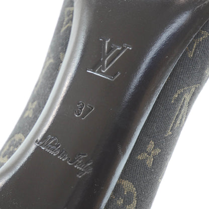 Louis Vuitton Mini Lin Monogram Heels Pumps Ebene 37 7 of 12