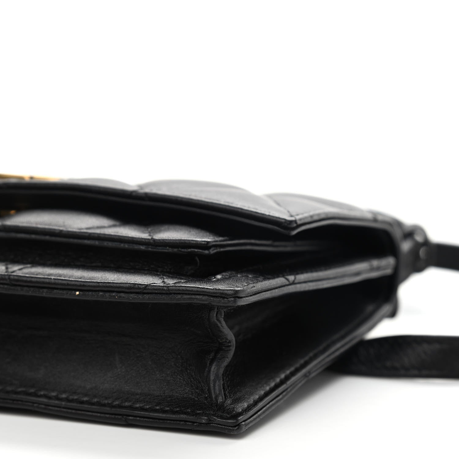 Balenciaga Nappa Calfskin Quilted XS Sharp Belt Bag Black 8 of 9