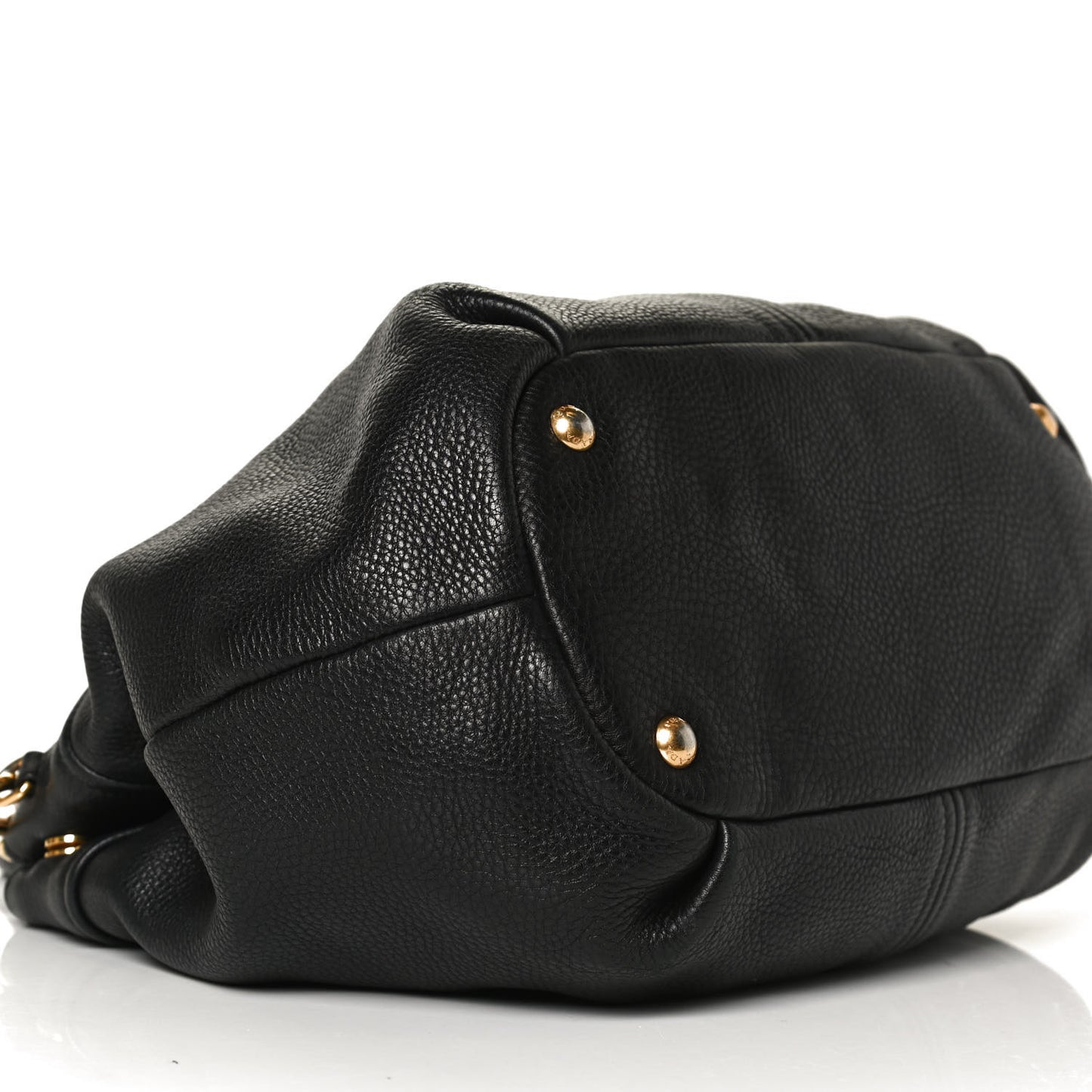 Vitello Daino Top Handle Tote Black