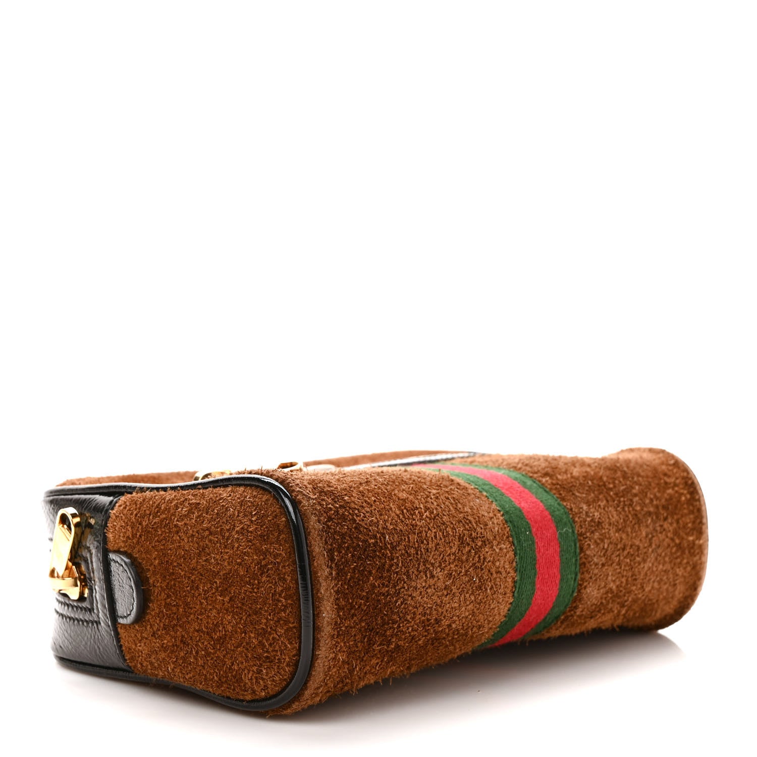 Gucci Suede Small Ophidia Belt Bag 85 34 Brown 4 of 10
