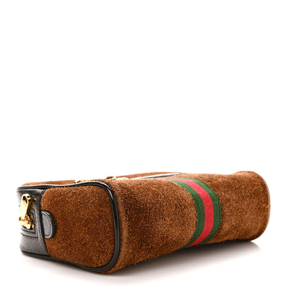 Gucci Suede Small Ophidia Belt Bag 85 34 Brown 4 of 10