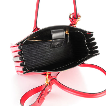 Prada City Calf Bibliotheque Tote Fuoco Black 5 of 7