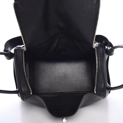 Hermes Taurillon Clemence Lindy 34 Black 5 of 8