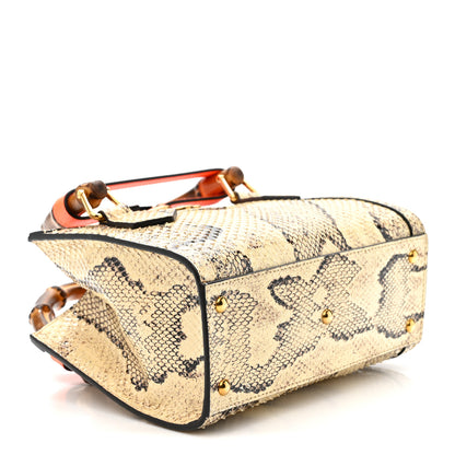 Gucci Snakeskin Mini Diana Tote Bag Beige 4 of 12