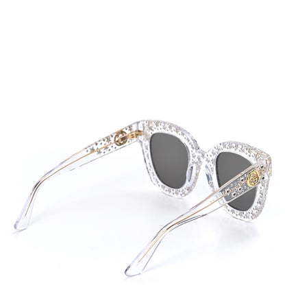 Gucci Acetate Crystal Oversize Mirrored Star Sunglasses GG0116S 4 of 8