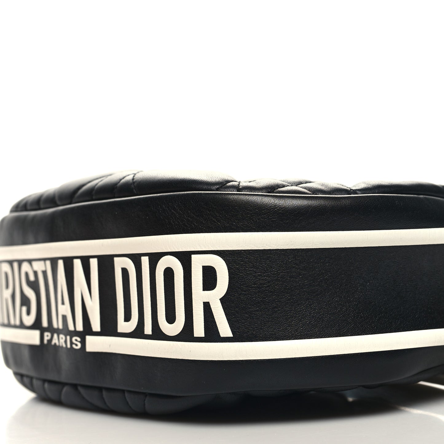 Lambskin Cannage Medium Dior Vibe Hobo Bag Black
