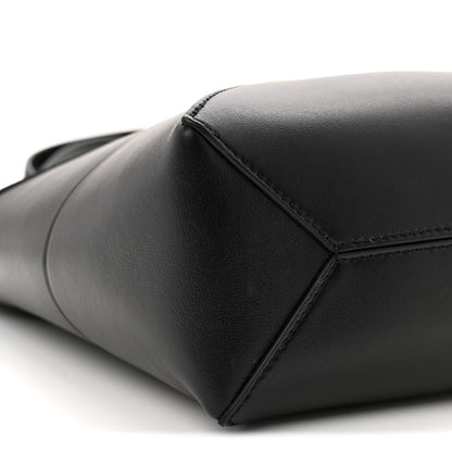Loewe Shiny Calfskin Mini Puzzle Fold Tote Black 9 of 10