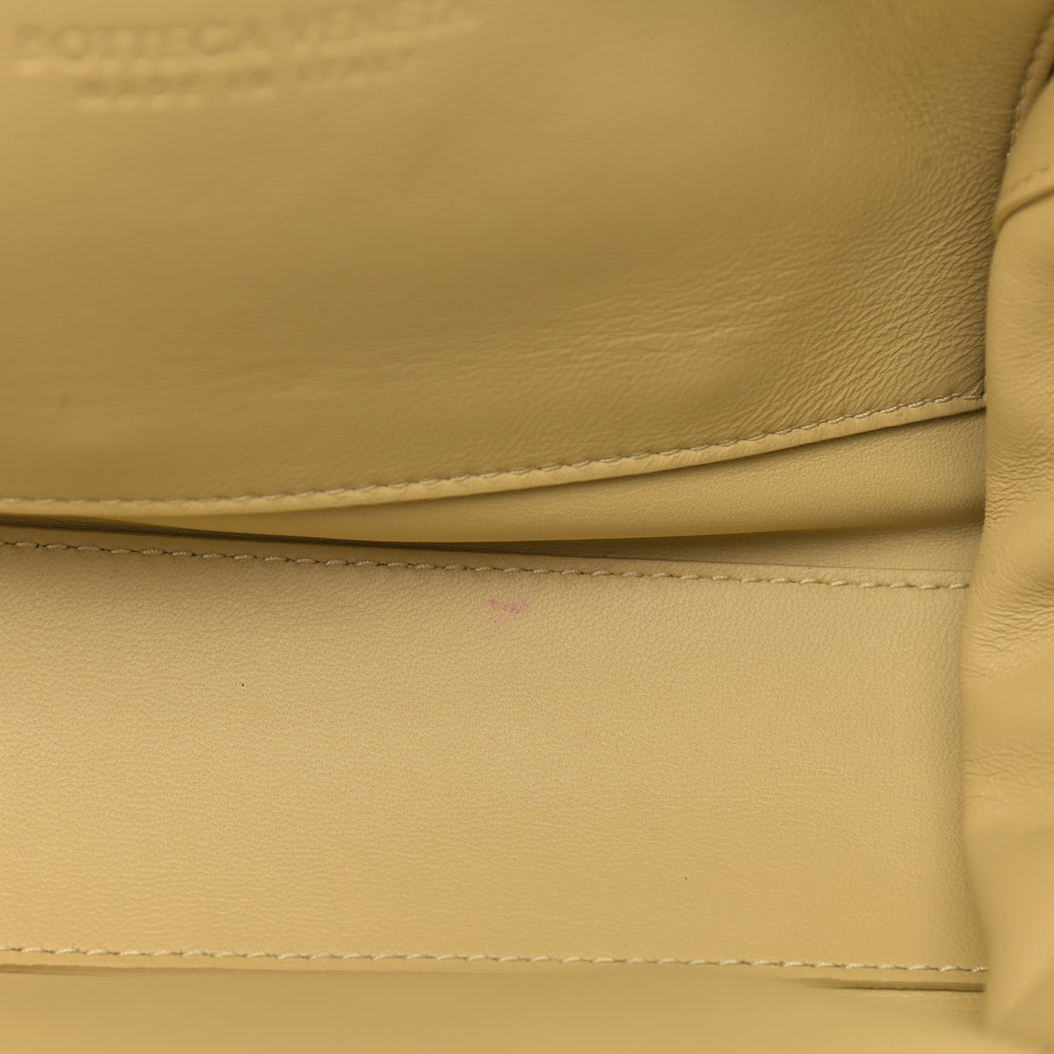 Bottega Veneta Wool Knit Lambskin Tip Shoulder Bag Cane Sugar 9 of 9