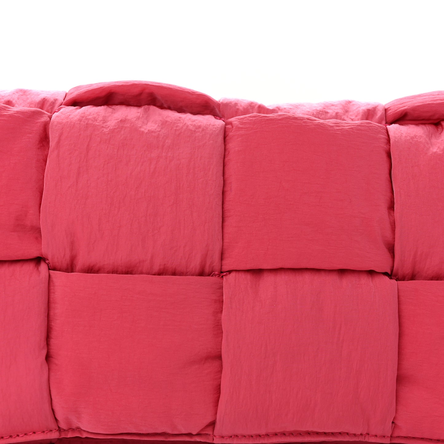 Nylon Intrecciato Padded Tech Cassette Bag Pink